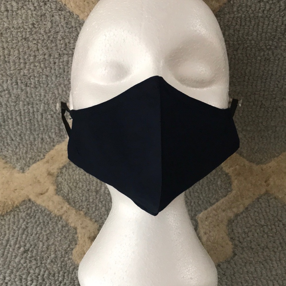 XS or Child Monogrammed Mask Navy